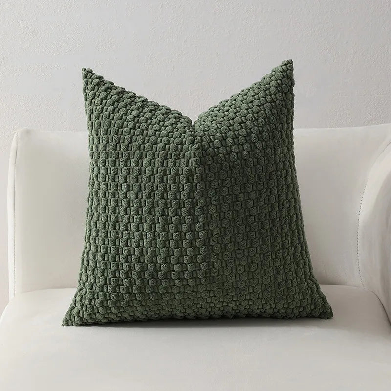 Cordury Pillow Covers - Modern Decorative Cushion Cases with Zipper Closure, Machine Washable, No Inserts Included