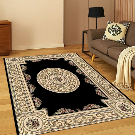 Türkiye Bohemian Persian Geometric Flower Carpet Rug for Home Bedroom Living Room Sofa Kitchen Doormat Decor,Game Non-slip Mat