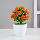 1pc Artificial Potted Plant Small Bonsai Flowers Pot Simulated Tree Ornaments Wedding Home Hotel Office Table Decor Fake Plants