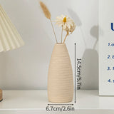 INS Ceramic Vase White Flower Pot Nordic Decorative Vase Dry Flower Vases for Home Living Room Desktop Decor ваза для цветов