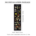 Floral & Plants Chart Vertical Tapestry Mushrooms Wall Hanging Reference Illustrative Botanical Art Tapestry Flowers Home Decor