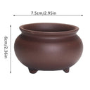 Chinese Style Bonsai Pots Breathable Stoneware Bonsai Pots With Holes Chinese Style Bonsai Flowerpot Ceramic Crafts for Garden