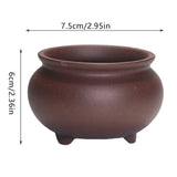 Chinese Style Bonsai Pots Breathable Stoneware Bonsai Pots With Holes Chinese Style Bonsai Flowerpot Ceramic Crafts for Garden
