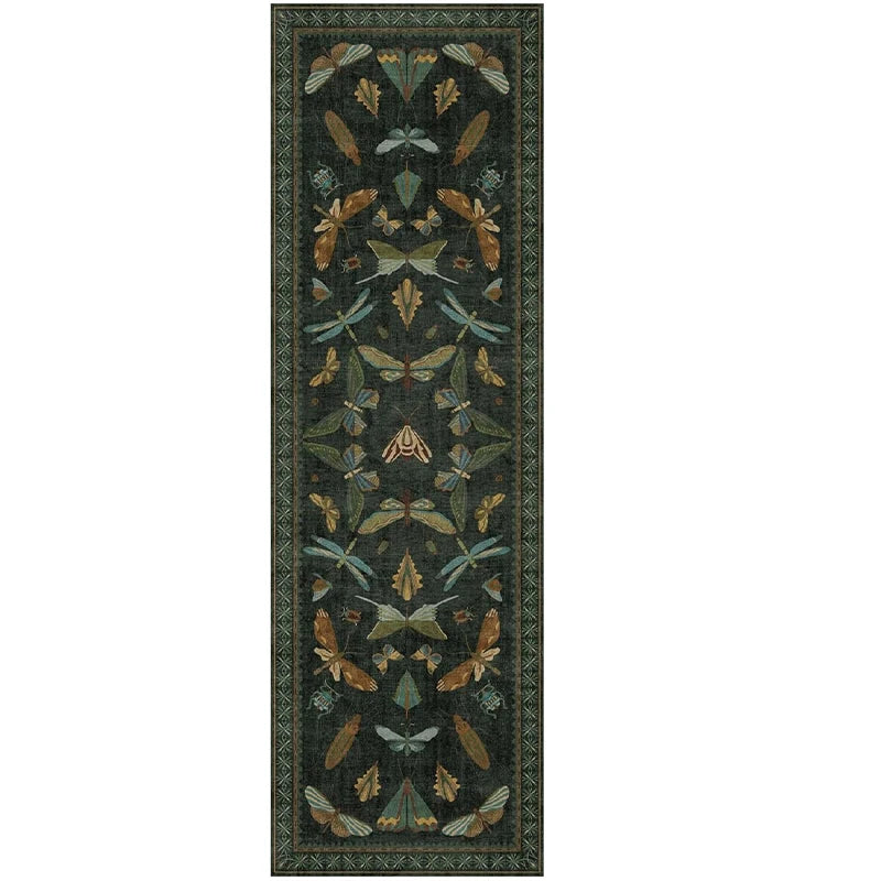 Corridor Carpet Runner Rug Hallway Long Strip Carpets Anti-slip Machine Washable Floor Mat Retro Style Home Decor Bedside Rugs