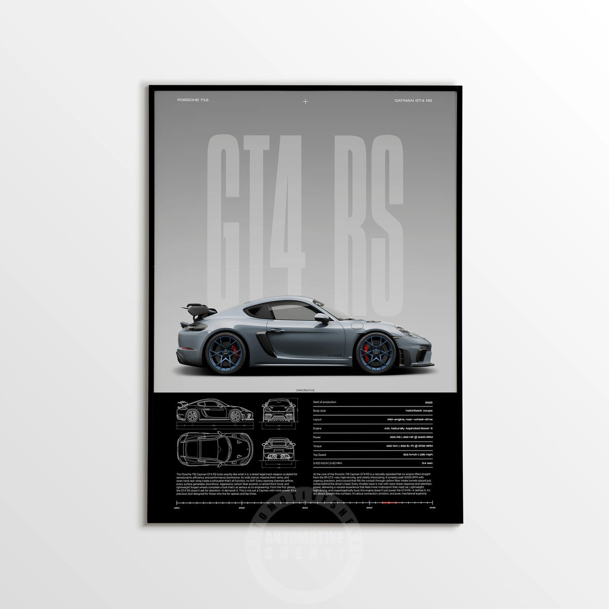 Minimalist 911 Turbo GT3-RS GT4 RS Hyper Car Sports Car Supercar Poster Canvas Painting Motosport Wall Art Pictures Home Decor