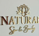 Custom Laser Cut Logo Sign 3D Mirror Wall Letters Large Business Sign Acrylic Lobby Sign Personalized Wall Sign for Salon Studio