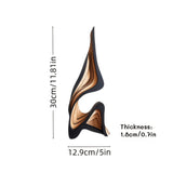 Artistic Abstract Wooden Streamlined Statue Minimalist Bookshelf Home Room Decoration Desktop Ornaments Home Gifts