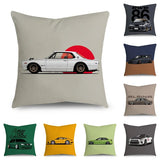 New Sports Car Cushion Cover Full Body Cartoon Pattern Pillow Case for Home Sofa Car Decor Pillowcase 45cm*45cm