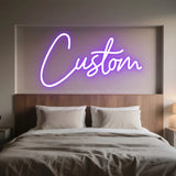 Custom LED Neon Sign Personalized Name Light for Kid Teens Bedroom Unique Gift with Customizable Designs for Trendy Wall Decor