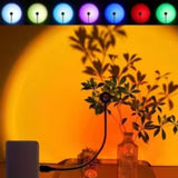 Sunset Projection Lamp USB Mood Light for Bedroom Living Room Photography Wall Decor Birthday Party