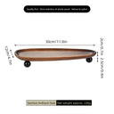 Wooden Oval Irregular Tray, Multifunctional Desktop Decorative Tray, Aromatherapy Storage, Key Tray, Jewelry & Accessories Organizer, Home Decor, 1pc