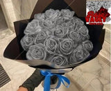 10/30/50pcs 7/6cm Glitter artificial flower rose Mother's/Valentine's Day girl friend wife DIY bouquet gift for wedding Birthday