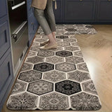 Kitchen Runner Rug Long Cozy Plush Flannel Carpet Water Absorbent Floor Mat for Bathroom Entrance