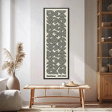 Medieval-modern canvas Bauhaus style decorative poster for living room art with horizontal and vertical geometric lines