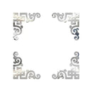 Acrylic Mirror Sticker Wall Cabinet Decor Self-adhesive Geometry Wall Corner Decorative Wall Stickers DIY Room Home Office Decor