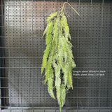 1PC Artificial Hanging Green Plants Fake Rattan Wall Hanging Plastic Vine for Home Garden Restaurant Decoration Soft Landscaping