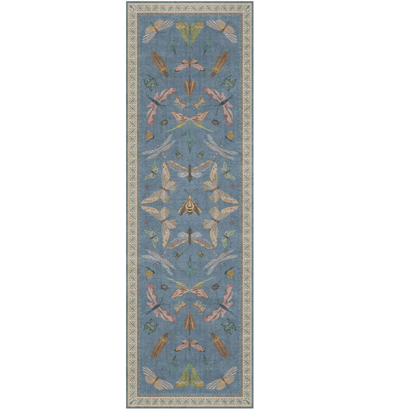 Corridor Carpet Runner Rug Hallway Long Strip Carpets Anti-slip Machine Washable Floor Mat Retro Style Home Decor Bedside Rugs