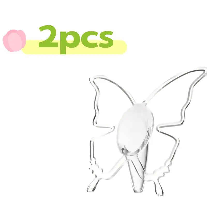 2pcs Butterfly Vase Centerpieces – Clear Acrylic Bud for Holidays, Weddings & Flower Arranging