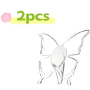 2pcs Butterfly Vase Centerpieces – Clear Acrylic Bud for Holidays, Weddings & Flower Arranging