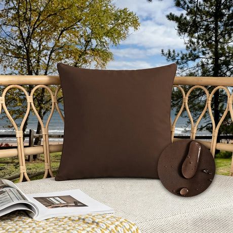 Candy Colors Cushion Cover 45x45cm/50x50cm Waterproof Throw Pillow Covers Outdoor Home Decor Stain-resistant for Patio Sofa