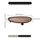 Wooden Oval Irregular Tray, Multifunctional Desktop Decorative Tray, Aromatherapy Storage, Key Tray, Jewelry & Accessories Organizer, Home Decor, 1pc