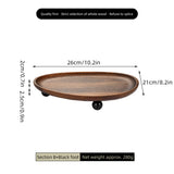 Wooden Oval Irregular Tray, Multifunctional Desktop Decorative Tray, Aromatherapy Storage, Key Tray, Jewelry & Accessories Organizer, Home Decor, 1pc