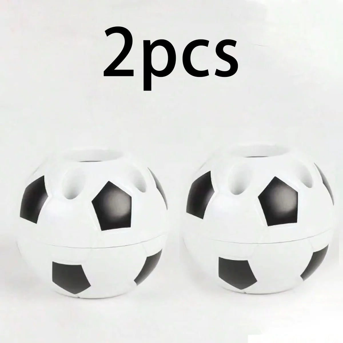 6 Creative Football-Shaped Pen Holders, Multifunctional Plastic Pen Holders for Students and Office Use, Football Pen Holders, Student Pen Holders, Plastic Storage Pen Holders, Room Decoration, Storage, Office Decoration, Bac