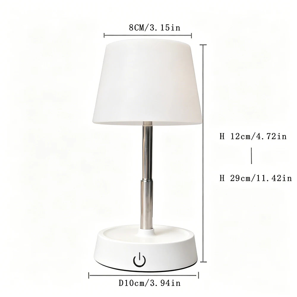 Portable Rechargeable LED Desk Lamp with USB Port, Touch Control Night Light for Bedroom, Camping, Outdoor Use – Modern Mini Tab