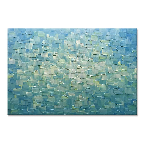 Mintura,Handpainted Abstract Color Block Oil Painting on Canvas Frameless Poster Wall Art Picture Modern Home Decoration Artwork