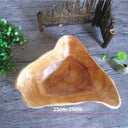 Handmade Natural Wood Fruit Tray, Wooden Bowl, Irregular Snack, Sushi Bread, Dessert, Candy Plate, Salad Trays, Home Decoration