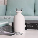 White Nordic Ceramic Flower Vase Retro Flower Bottle Creative Flower Arrangement Holder Simple Plant Pot Room Table Decor Mini