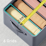 Thickened Pants Storage Box Foldable 9/7/6 Grids Organizer for Jeans Sweatshirt Shirt Wardrobe Organizers of Cabinets and Drawer