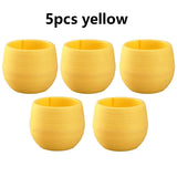 5/10/20pcs Mini Flower Pots for Succulents Small Plants DIY Interchangeable Planters with Drainage Hole Water Reservoir JXB