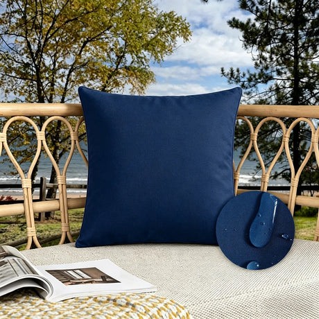 Candy Colors Cushion Cover 45x45cm/50x50cm Waterproof Throw Pillow Covers Outdoor Home Decor Stain-resistant for Patio Sofa