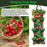 Hanging Grow Bags for Strawberries Tomatoes Hanging Planting Grow Bag Vertical Garden  Strawberry Planter Pot Aeroponic Tower
