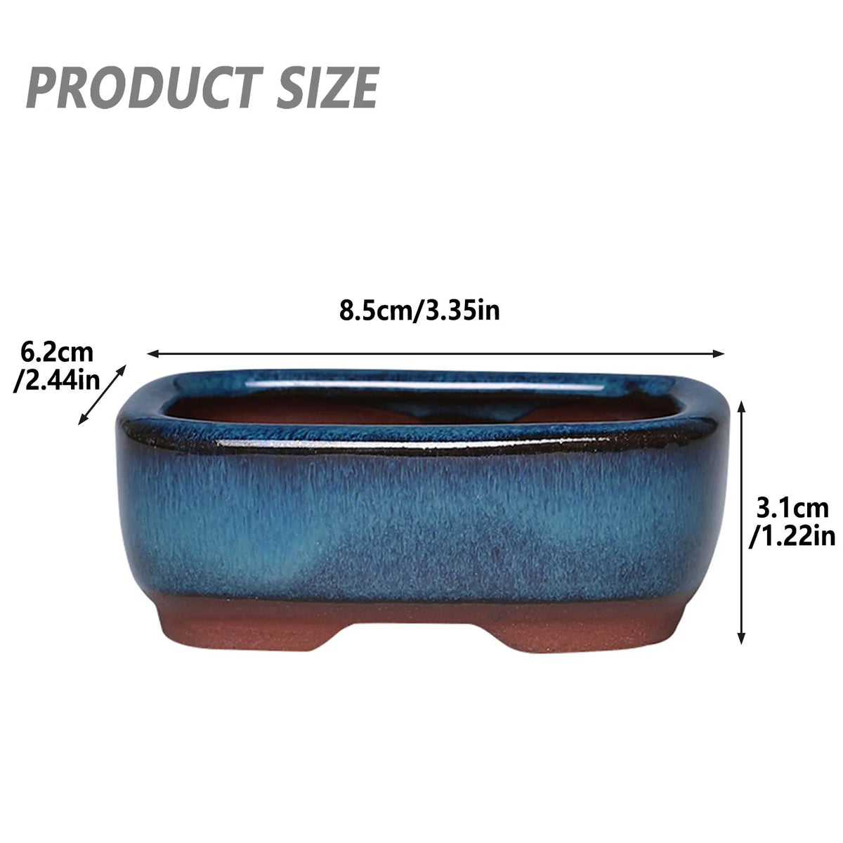 Ceramic Flower Pots with Drain Hole with Vent Design Easy to  for Indoor and Outdoor Plants