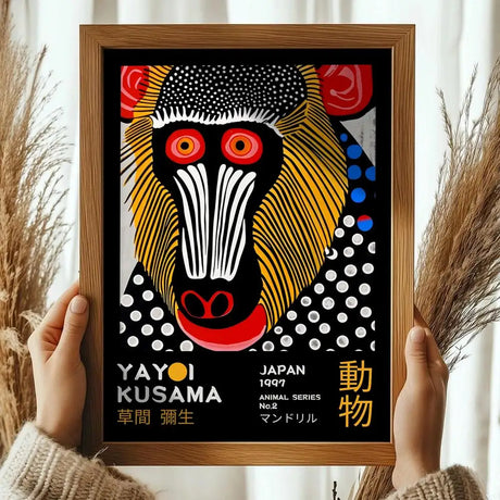 Japanese Yayoi K_Kusama Abstract Canvas Prints Poster Japandi Vintage Animal Aesthetics Art Prints Bedroom Wall Art Home Decor