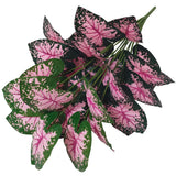 Pink Leaf Potted Plants Fake Artificial Plants Decoration Artificial Flower Simulation Ornament For Home Decor Party Wedding Dec