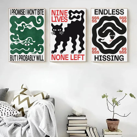 Retro Pop Art Poster Memphis Abstract Wall Art Picture Vintage Canvas Print Painting Home Decor for Bedroom Living Room Hallway