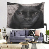 VIKAMA Bohemian Style Black Cat Tapestry Personalized Bedroom Background Warm Bedhead Decoration Room Wall Decoration