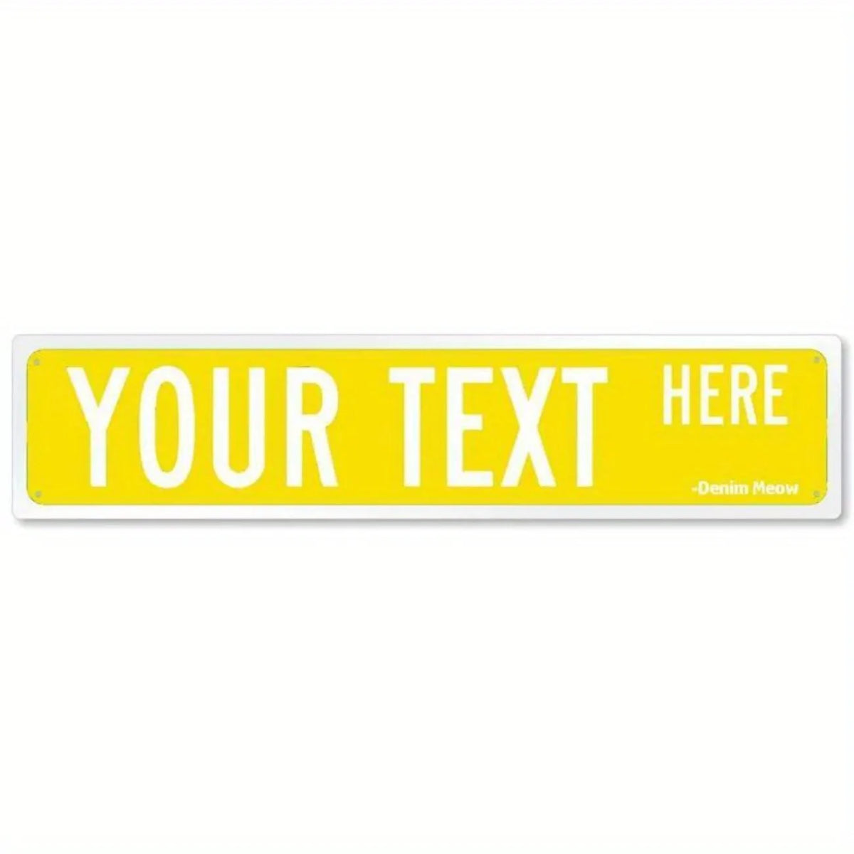 Personalized Metal Sign - Suitable for Offices, Workplaces & Homes, Custom Text, Ideal for Outdoor Decor.