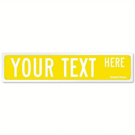 Personalized Metal Sign - Suitable for Offices, Workplaces & Homes, Custom Text, Ideal for Outdoor Decor.
