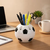 6 Creative Football-Shaped Pen Holders, Multifunctional Plastic Pen Holders for Students and Office Use, Football Pen Holders, Student Pen Holders, Plastic Storage Pen Holders, Room Decoration, Storage, Office Decoration, Bac