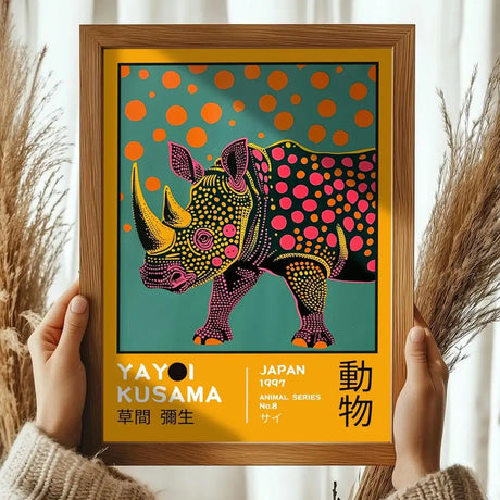 Japanese Yayoi K_Kusama Abstract Canvas Prints Poster Japandi Vintage Animal Aesthetics Art Prints Bedroom Wall Art Home Decor