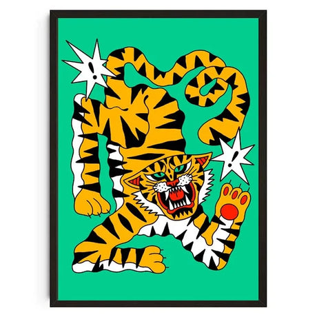 Vintage Abstract Animals Print Posters Mid Century Wall Art Canvas Painting Pictures for Living Room Bedroom Home Decor No Frame