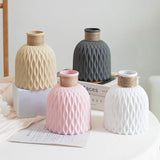1PC Water Ripple Vase - Flower Pot Basket, Twine Plastic Vase, Small Fresh Flower Arrangement Vase, Scandinavian Home Decoration
