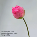 1PC DIY Decoration Artificial Flower New Landscape Long Stem PU Green Plant Artificial Flower Pole Lotus Pod Artificial Lotus