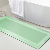 VIKAMA Bathroom Runner Rug with No Slip Rubber Backing Quick Dry Ultra Absorbent Bath Mat Machine Washable Floor Mats Home Decor