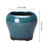 Chinese Style Bonsai Pots Breathable Stoneware Bonsai Pots With Holes Chinese Style Bonsai Flowerpot Ceramic Crafts for Garden