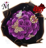 10/30/50pcs 7/6cm Glitter artificial flower rose Mother's/Valentine's Day girl friend wife DIY bouquet gift for wedding Birthday